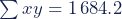 \sum{xy} = 1\,684.2